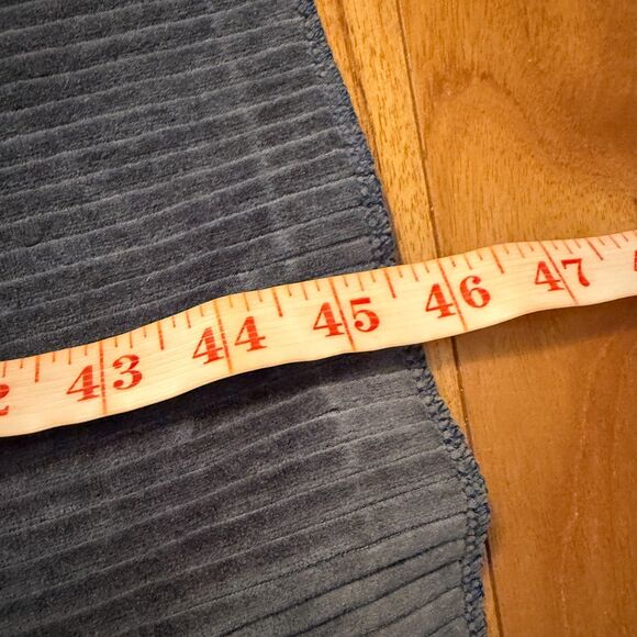 Women Aerie Ribbed Velvet Pull On Flare Pants in Silver Gray Size Medium Long - Picture 5 of 9